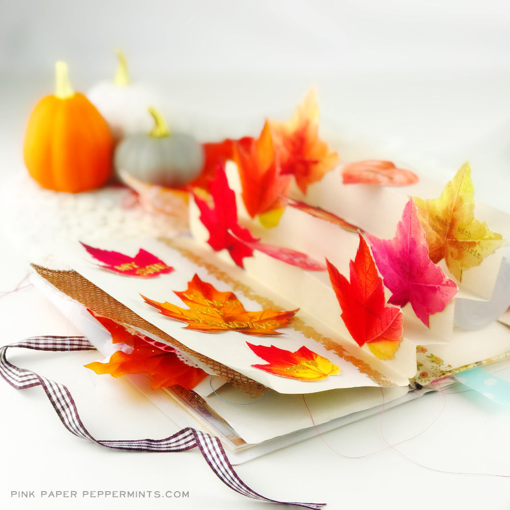 Heart of Thanksgiving 18 - Printable Fall Leaves for Junk Journals, Bi – Pink  Paper Peppermints