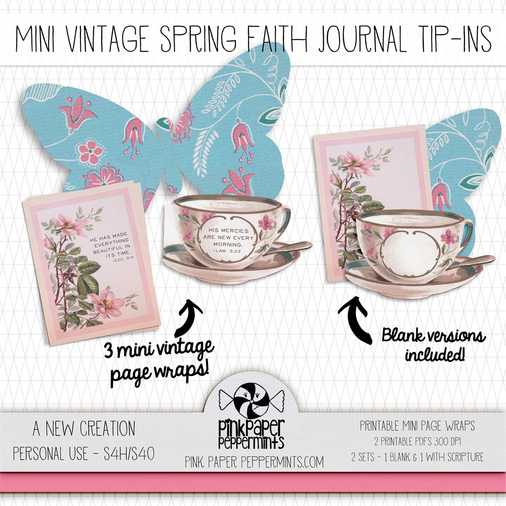 A New Creation - Spring Junk Journal Kit - Make a Mini Matchbook Journ –  Pink Paper Peppermints