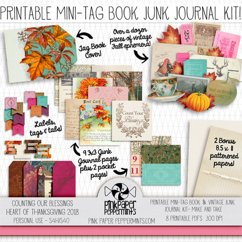 Life Notes Mega Junk Journal Kit, Printable Junk Journal, Journal