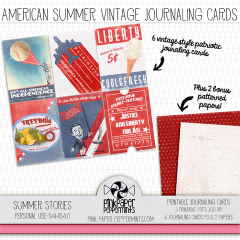 Summer Stories - Printable Vintage Envelopes and Folders for Junk Jour –  Pink Paper Peppermints