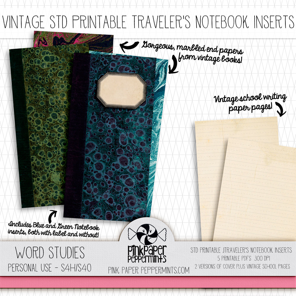 Travelers Notebook Insert Handmade Junk Journal Ephemera Fauxdori